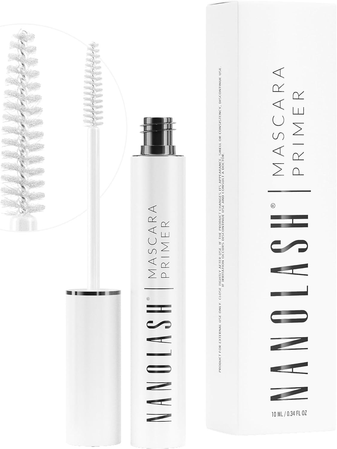 Nanolash Mascara Primer 10 ml - increases volume, mascara base, eyelash nourishing base, transparent lash primer - ScentiMelti Home Fragrance, Beauty & Gifts UK