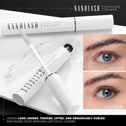 Nanolash Mascara Primer 10 ml - increases volume, mascara base, eyelash nourishing base, transparent lash primer - ScentiMelti Home Fragrance, Beauty & Gifts UK