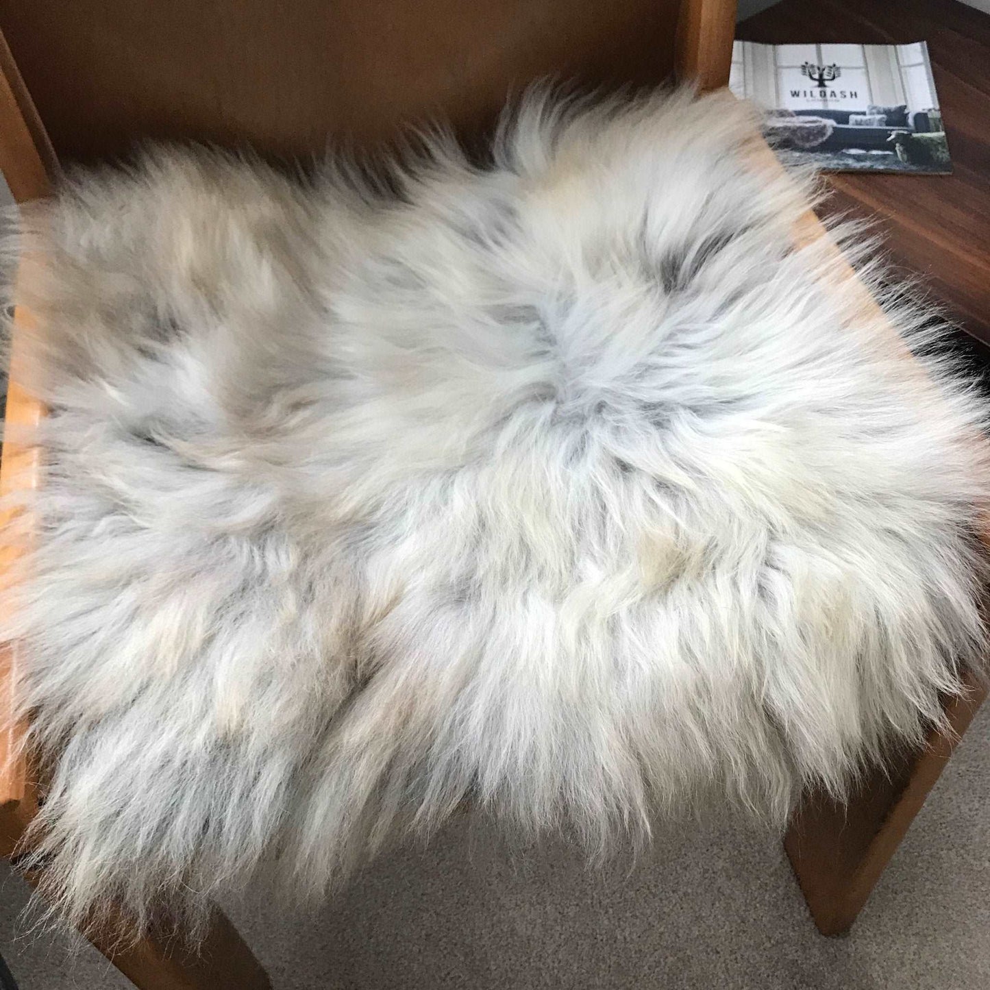 Rare Breed British Sheepskin Seat Cover Natural Melange ::: Square 37cm - ScentiMelti Home Fragrance, Beauty & Gifts UK