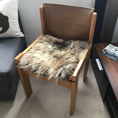 Rare Breed British Sheepskin Seat Cover Natural Melange ::: Square 37cm - ScentiMelti Home Fragrance, Beauty & Gifts UK