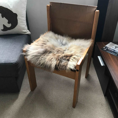 Rare Breed British Sheepskin Seat Cover Natural Melange ::: Square 37cm - ScentiMelti Home Fragrance, Beauty & Gifts UK