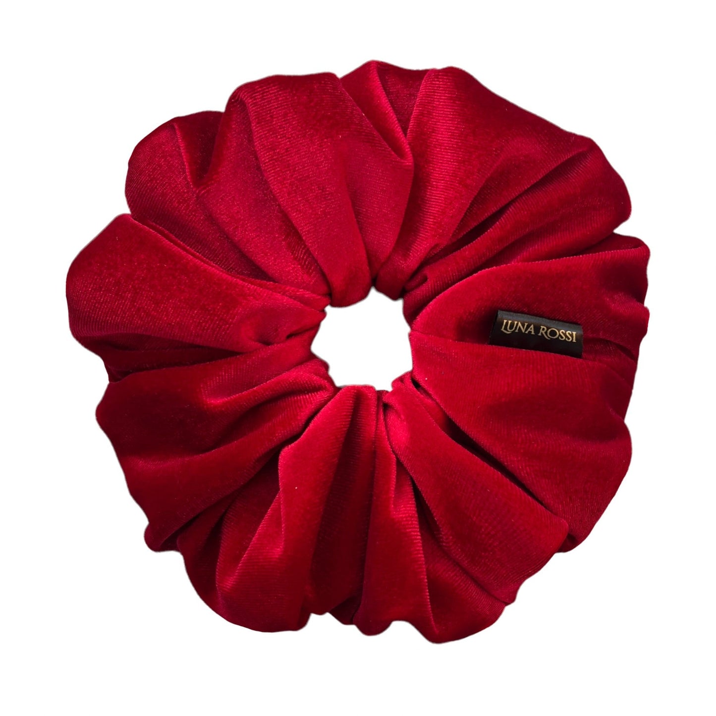 Red Garnet Oversized Velvet Scrunchie Luna Rossi ScentiMelti Wax Melts