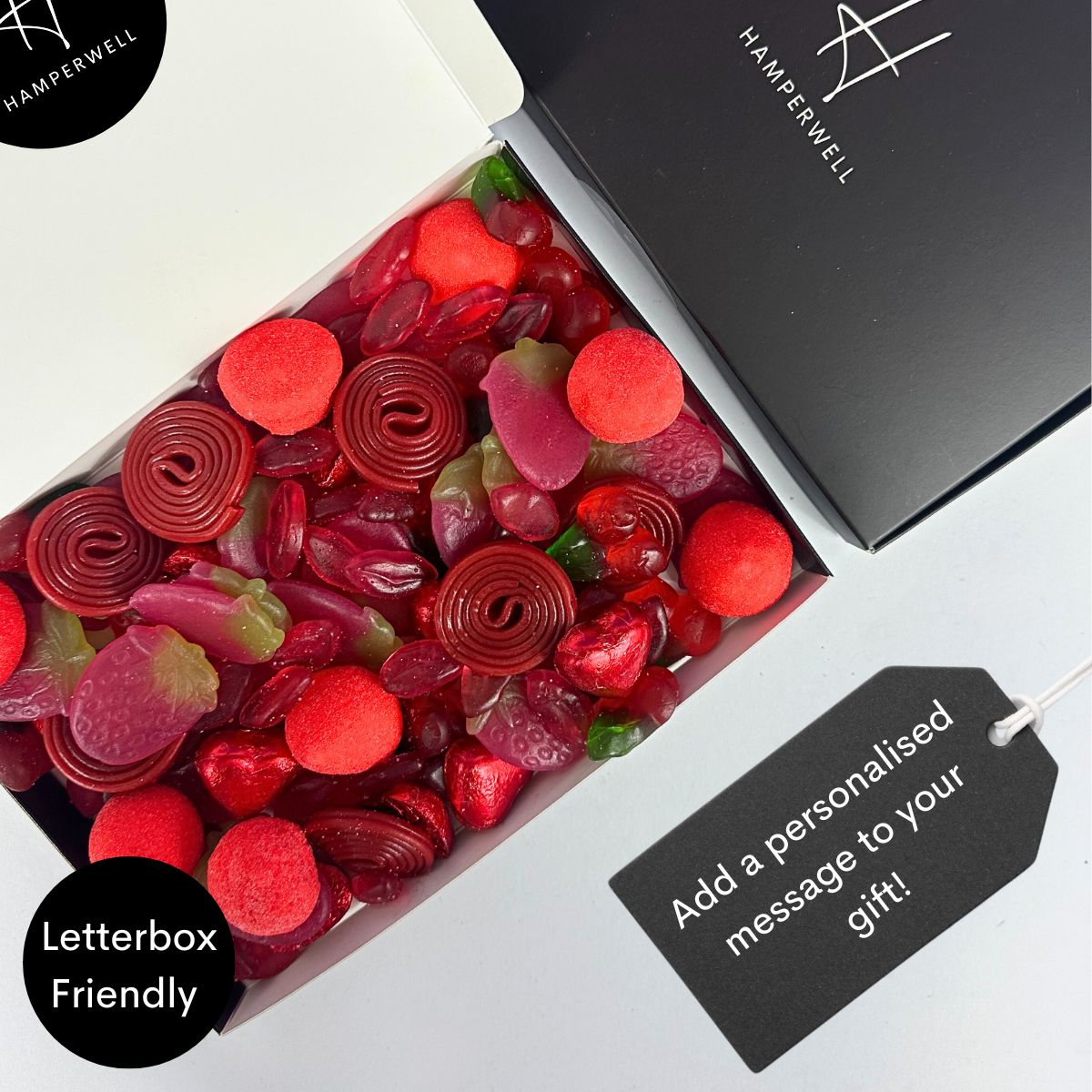 Red Sweets Letterbox Gift Hamper - ScentiMelti Home Fragrance, Beauty & Gifts UK