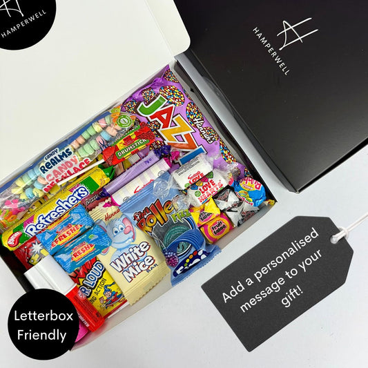 Retro Candy Letterbox Gift Hamper - ScentiMelti Home Fragrance, Beauty & Gifts UK