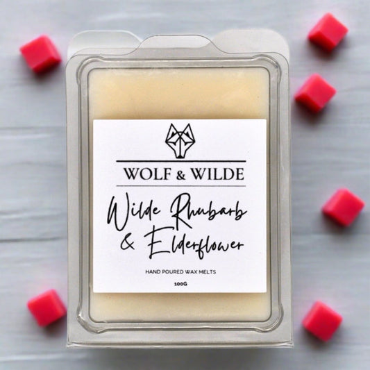 Rhubarb & Elderflower Soy Wax Melts 100g Wolf & Wilde ScentiMelti Wax Melts