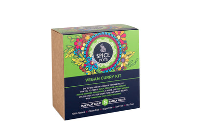 Vegan Curry Kit - 4 Spice Blends and 8 Easy Vegan Curry Recipes - ScentiMelti Home Fragrance, Beauty & Gifts UK