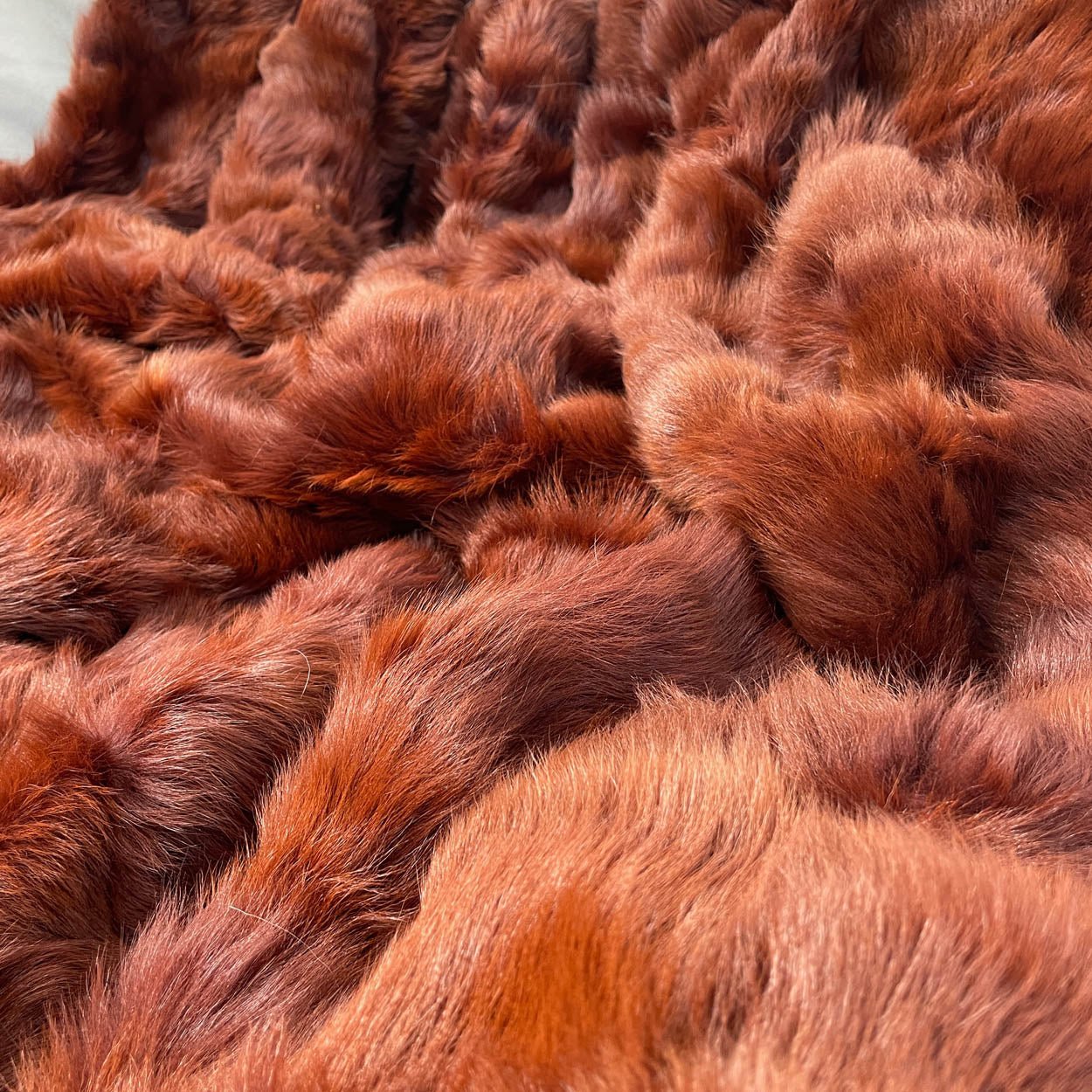 Russet Shearling Throw | Fur Blanket | Sheepskin Rug | JUB2202 - ScentiMelti Home Fragrance, Beauty & Gifts UK