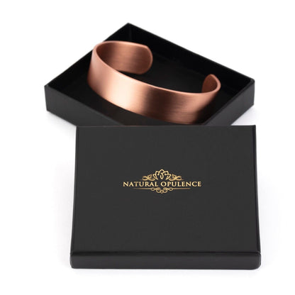 Pure Solid 99.9% Copper Bangle Bracelet Size Large Healing Pain Relief Gift Boxed Natural Opulence ScentiMelti Wax Melts