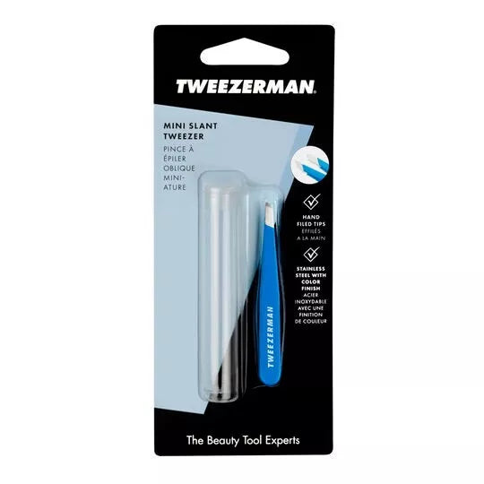 Tweezerman Mini Slant Tweezer - Blue Bahama Grace Beauty ScentiMelti Wax Melts