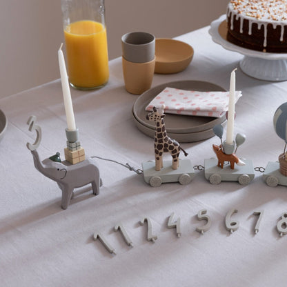 Wooden Birthday Train with Animals by Sebra www.ellajames.co.uk ScentiMelti Wax Melts