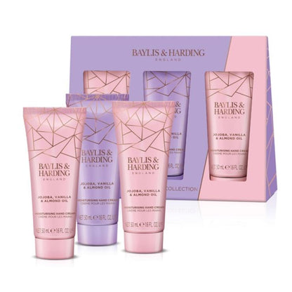 Baylis & Harding Jojoba, Vanilla & Almond Oil Luxury Hand Treats Gift Set - Vegan Friendly - ScentiMelti Home Fragrance, Beauty & Gifts UK