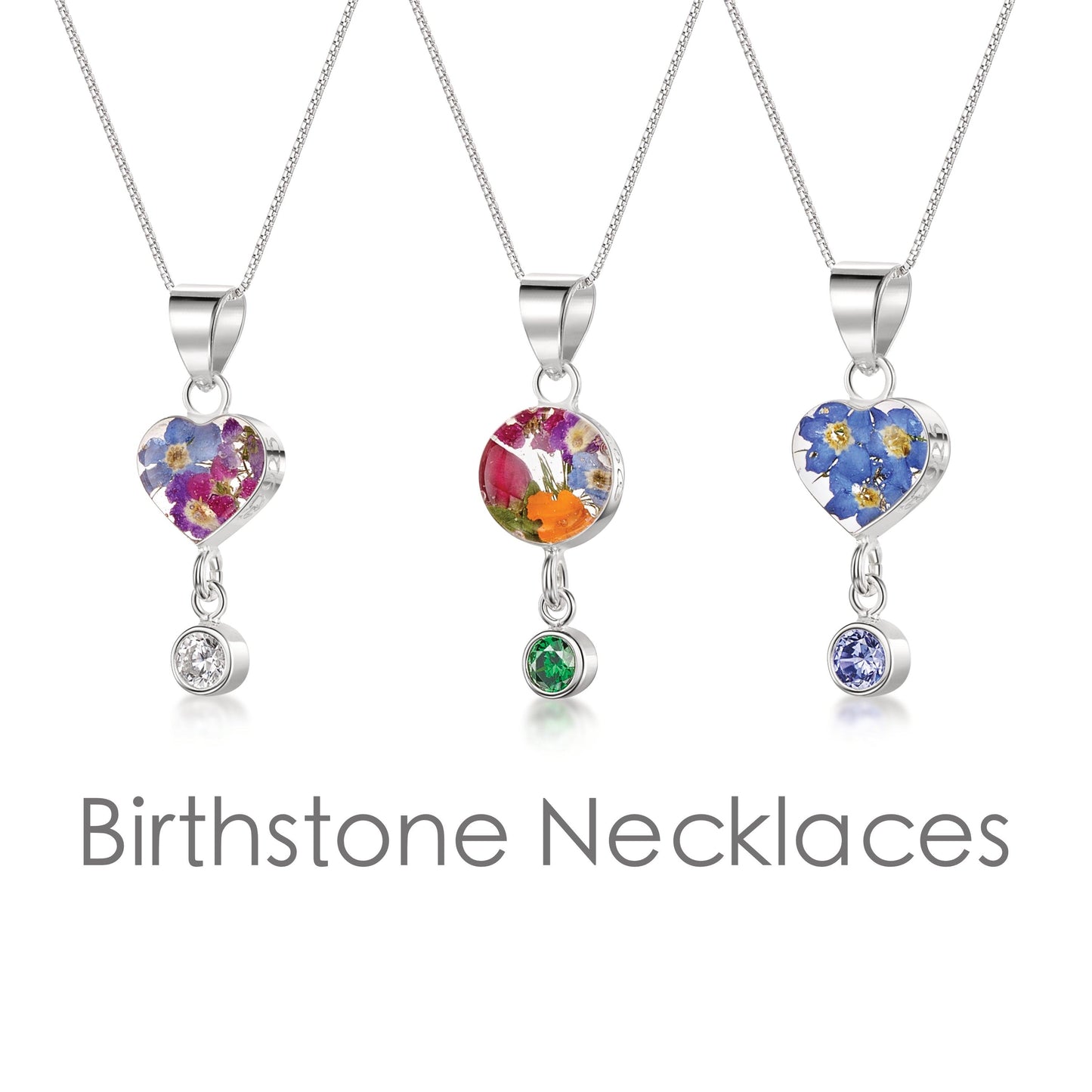 Shrieking Violet's Handmade Birthstone Necklaces: Nature's Beauty in Sterling Silver - ScentiMelti Home Fragrance, Beauty & Gifts UK