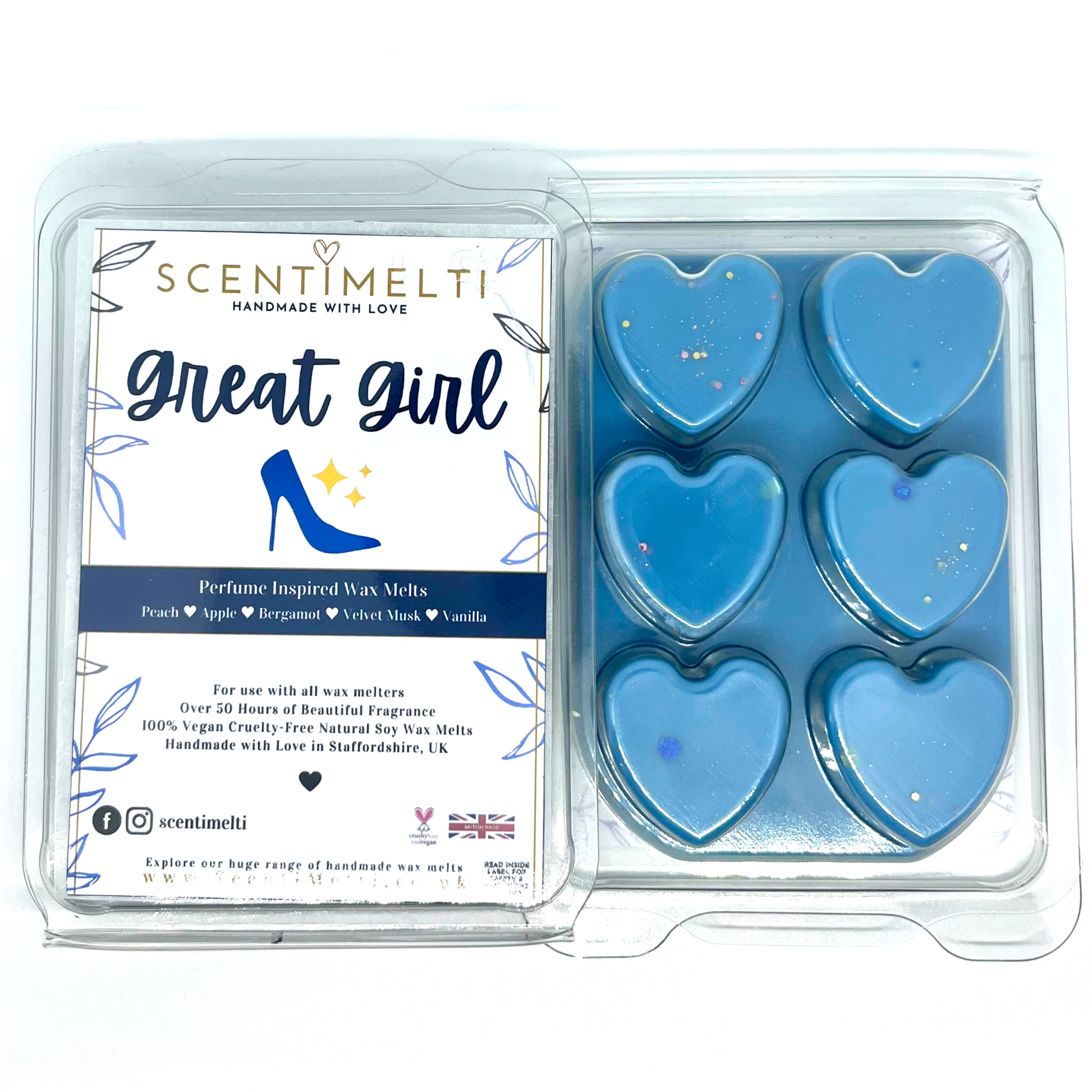 Good Girl Heart Clamshell Wax Melts - ScentiMelti  Good Girl Heart Clamshell Wax Melts