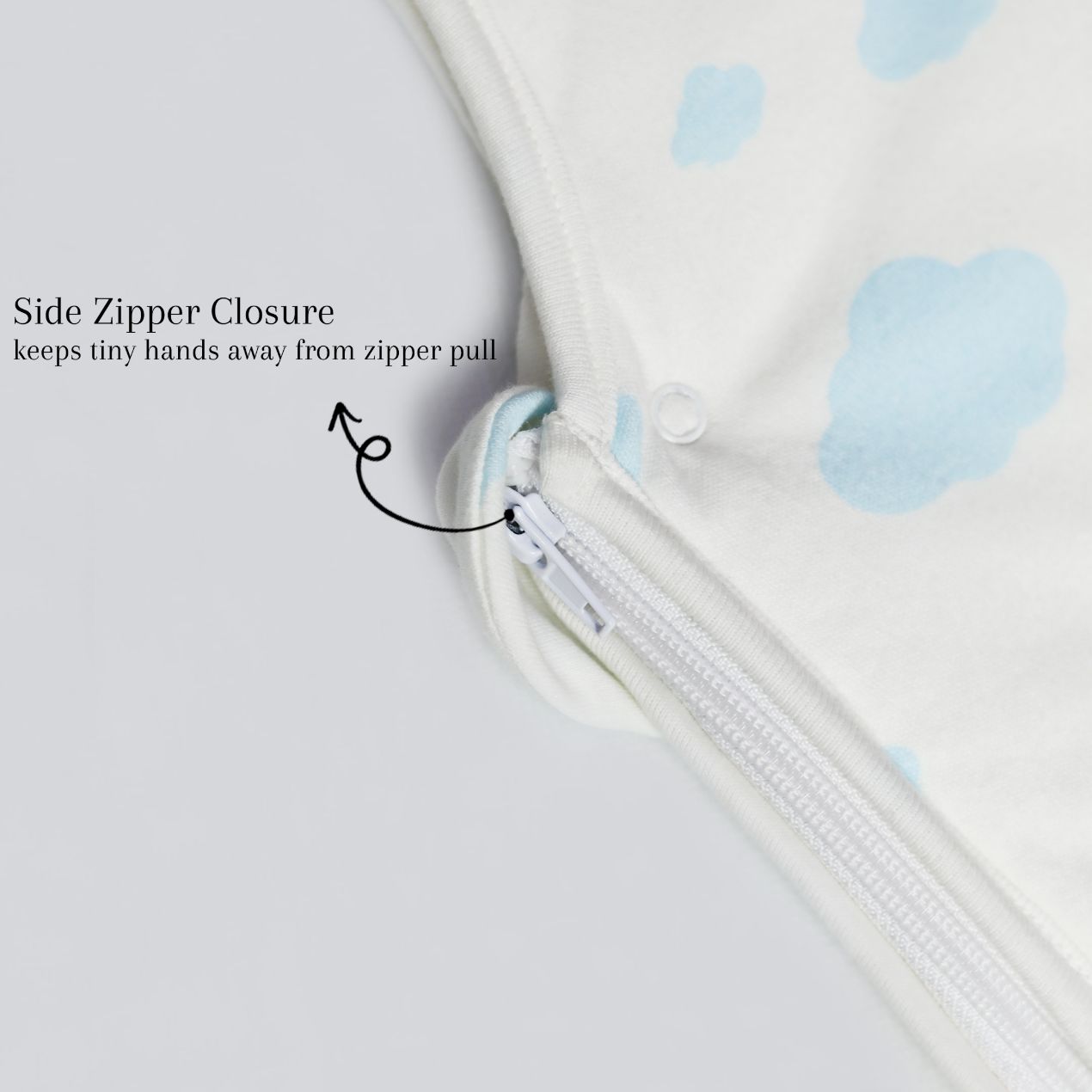 Light Blue Clouds Baby Sleeping Bag Cotton Passion UK ScentiMelti Wax Melts