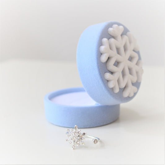 Snowflake Ring In  Ring Gift Box - ScentiMelti Home Fragrance, Beauty & Gifts UK