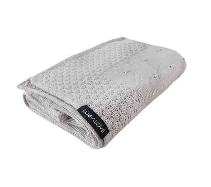 Soft All Season Bamboo Baby Blanket "Popcorn" - Grey - ScentiMelti Home Fragrance, Beauty & Gifts UK