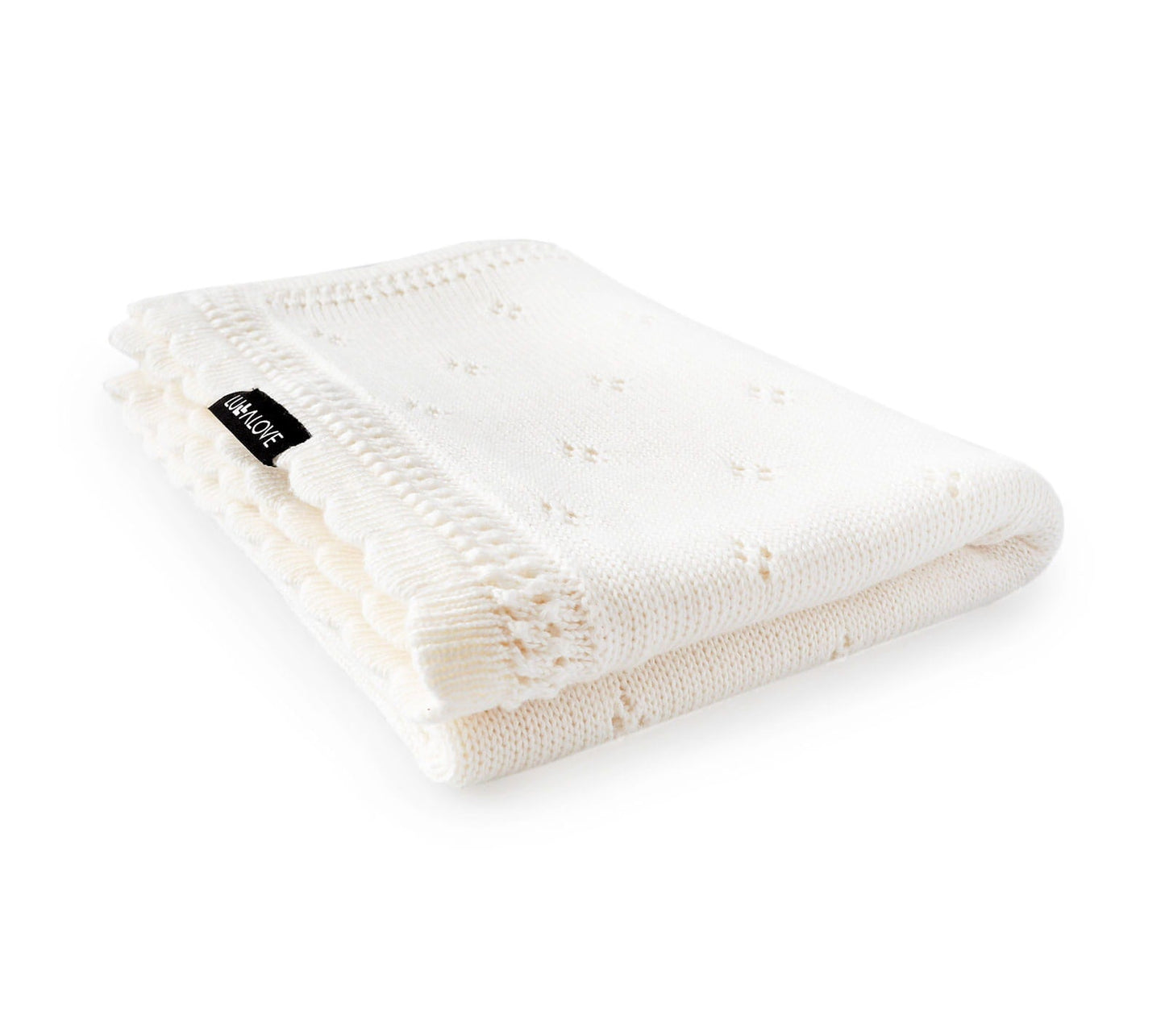 Soft cellular bamboo baby blanket - Coconut - Daisy - ScentiMelti Home Fragrance, Beauty & Gifts UK