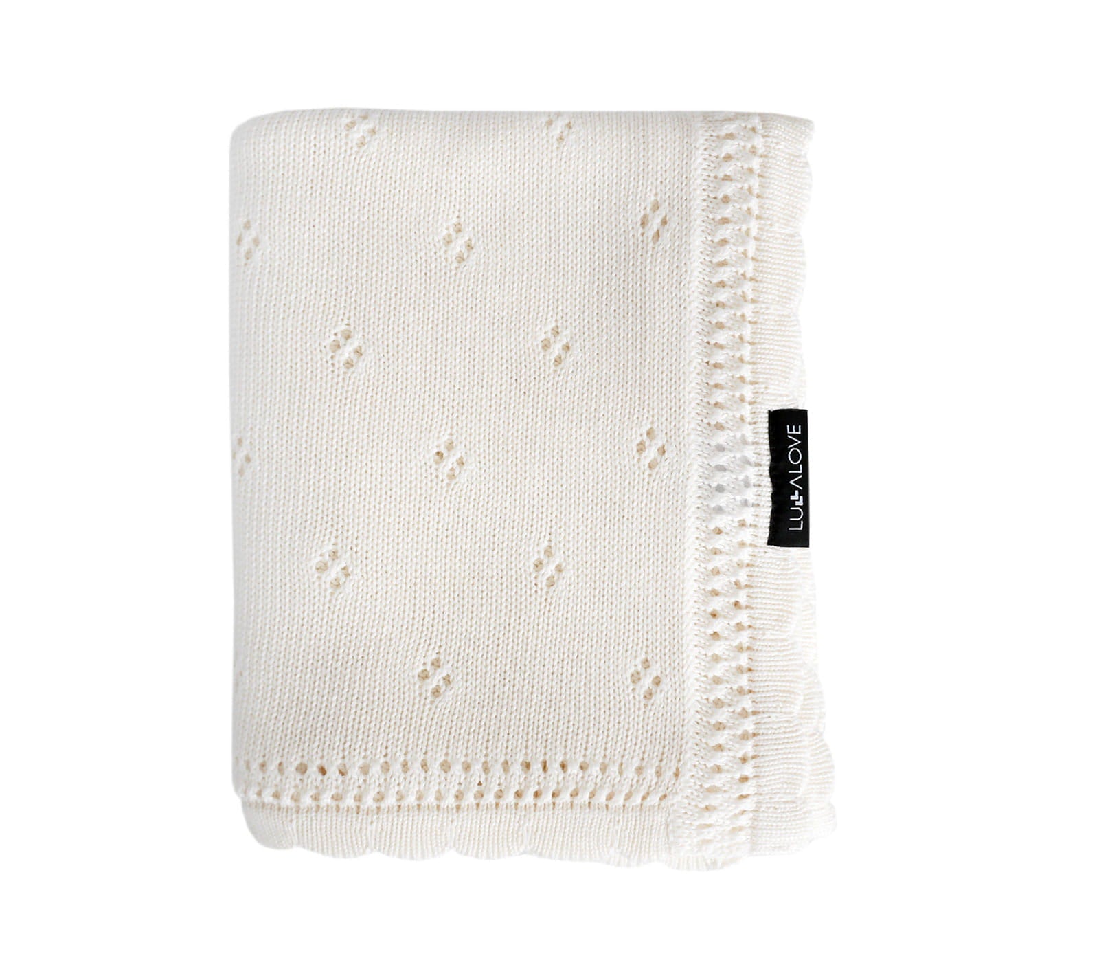 Soft cellular bamboo baby blanket - Coconut - Daisy - ScentiMelti Home Fragrance, Beauty & Gifts UK