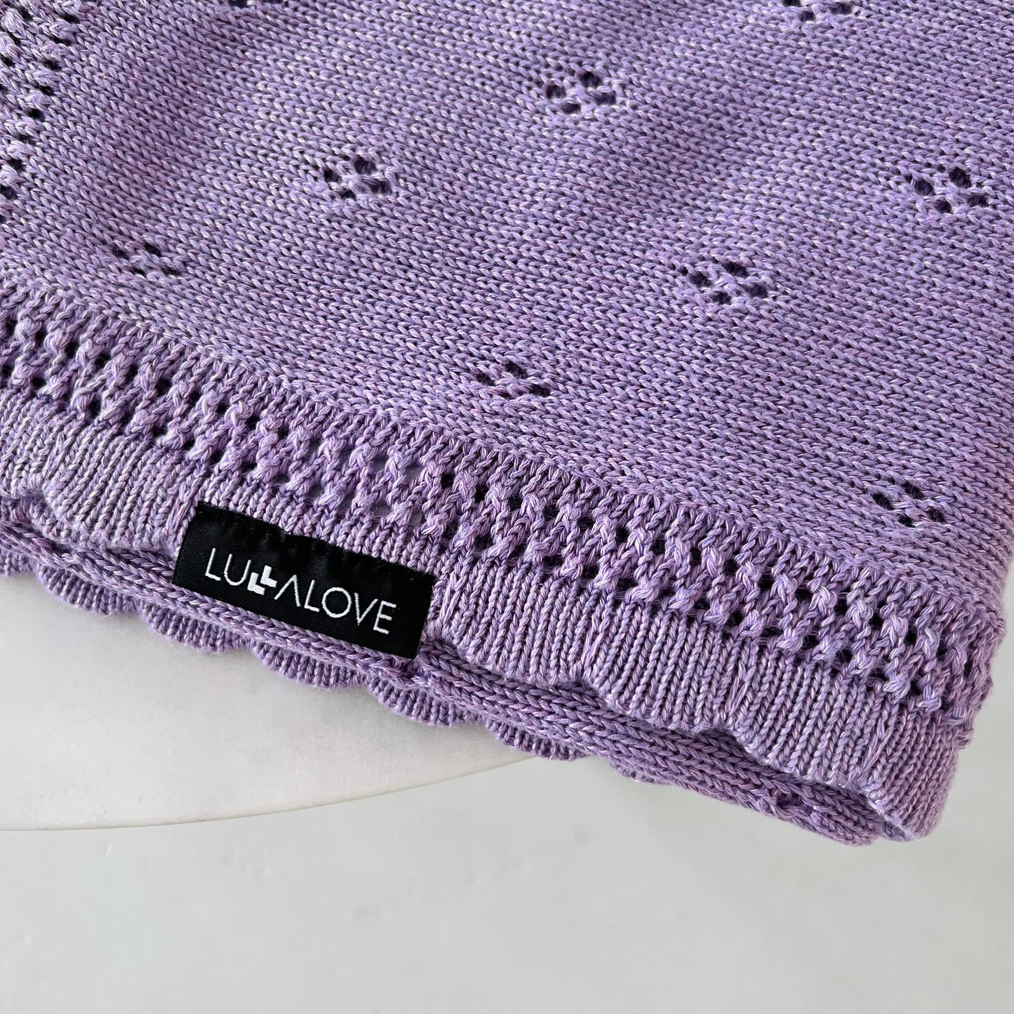 Soft cellular bamboo baby blanket - Lavender - Daisy - ScentiMelti Home Fragrance, Beauty & Gifts UK