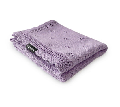 Soft cellular bamboo baby blanket - Lavender - Daisy - ScentiMelti Home Fragrance, Beauty & Gifts UK