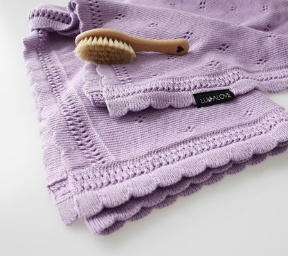 Soft cellular bamboo baby blanket - Lavender - Daisy - ScentiMelti Home Fragrance, Beauty & Gifts UK