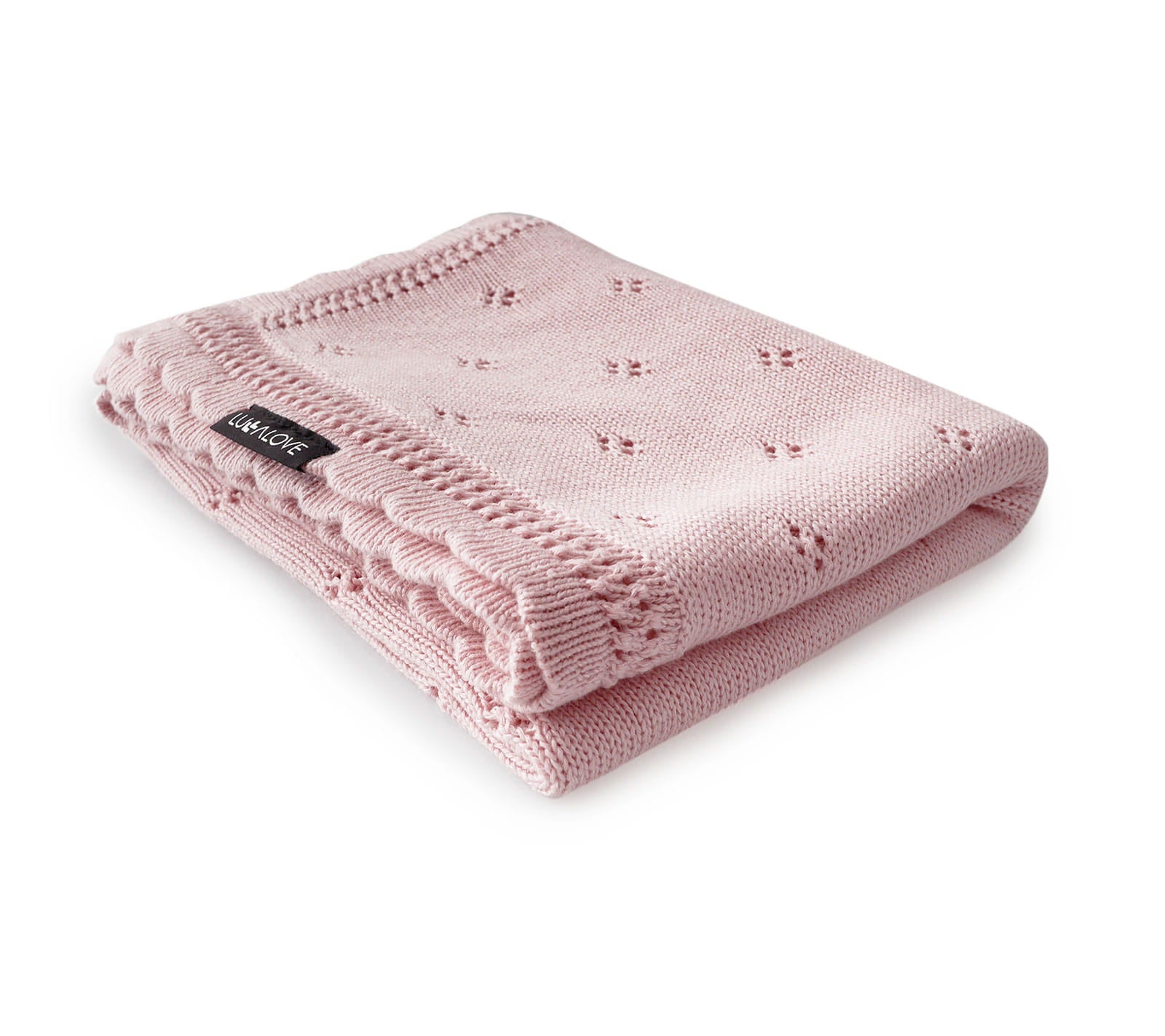 Soft cellular bamboo baby blanket - Powder Pink - Daisy - ScentiMelti Home Fragrance, Beauty & Gifts UK