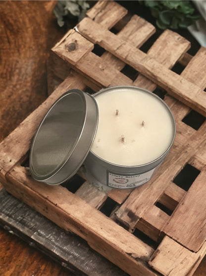 Spiced Cappuccino Three Wick Candle in a Tin - ScentiMelti Home Fragrance, Beauty & Gifts UK