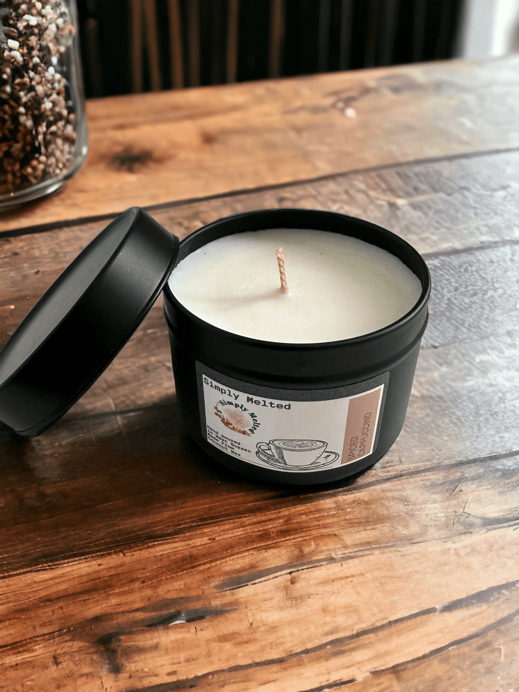 Spiced Cappuccino Tin Candle - ScentiMelti Home Fragrance, Beauty & Gifts UK