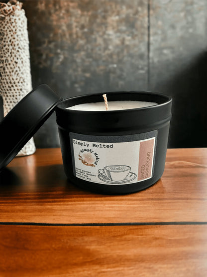 Spiced Cappuccino Tin Candle - ScentiMelti Home Fragrance, Beauty & Gifts UK