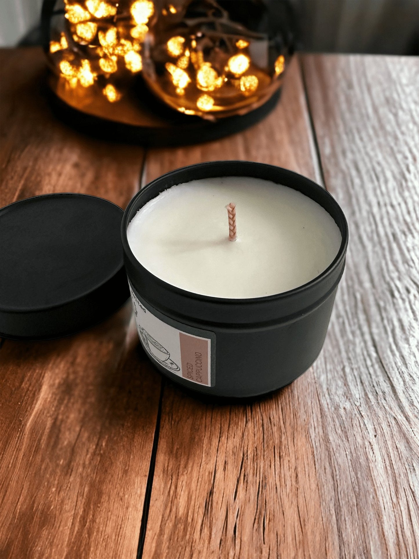 Spiced Cappuccino Tin Candle - ScentiMelti Home Fragrance, Beauty & Gifts UK