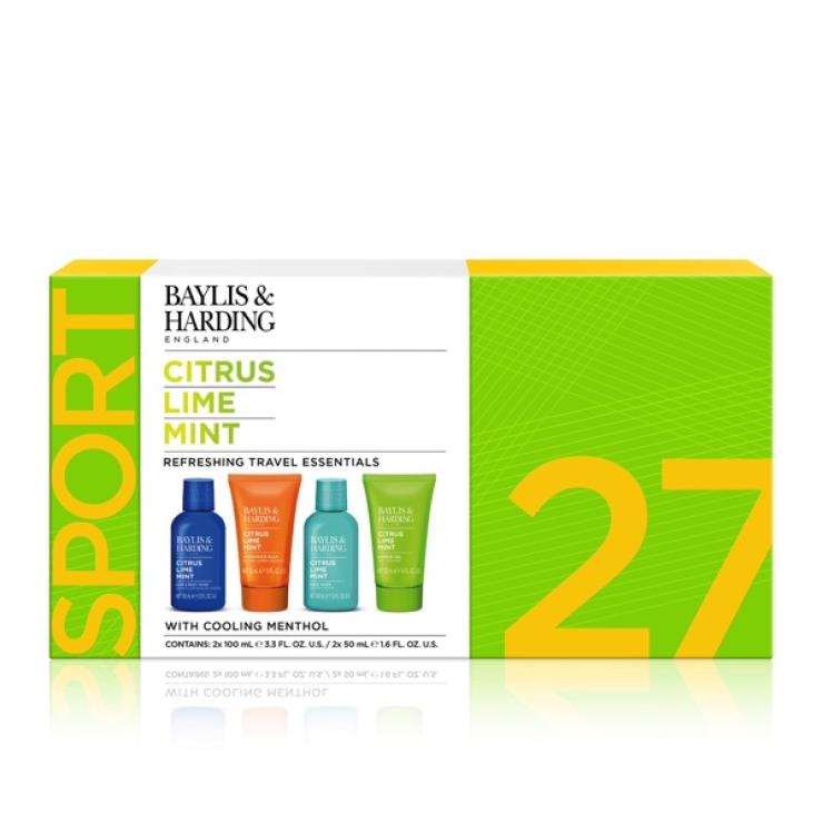 Baylis & Harding Citrus, Lime & Mint Men's Refreshing Travel Essentials Gift Set - Vegan Friendly - ScentiMelti Home Fragrance, Beauty & Gifts UK