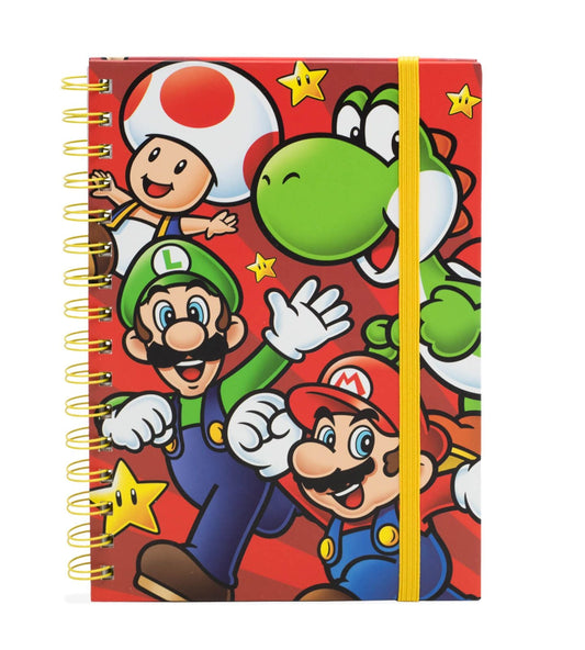 Super Mario Run hard cover lined A5 Journal Gaming Notebook 210x141 mm - ScentiMelti Home Fragrance, Beauty & Gifts UK