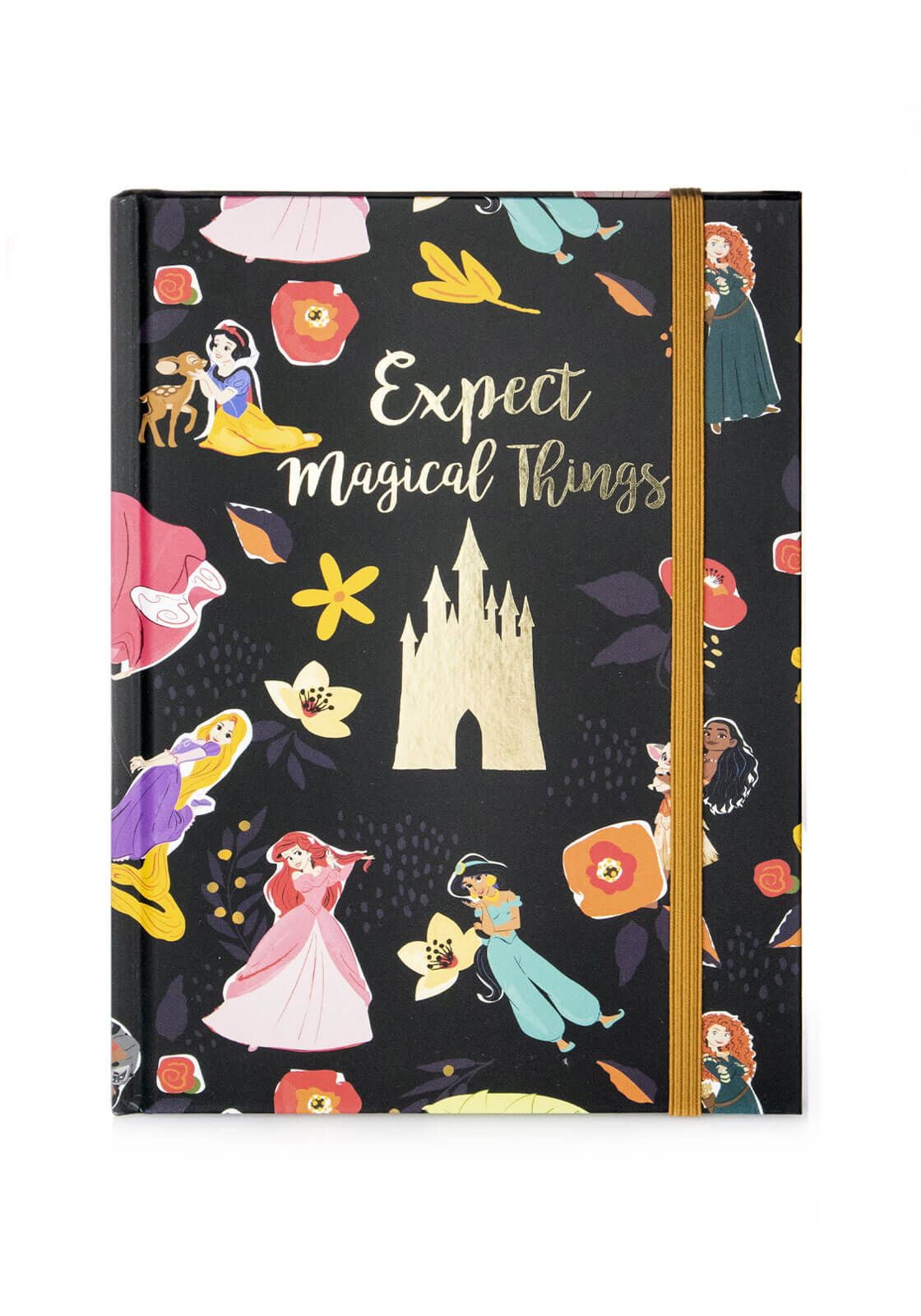 Disney Princess Expect Magical Things Hardcover lined Journal Animated Movie Notebook 210x141 mm - ScentiMelti Home Fragrance, Beauty & Gifts UK