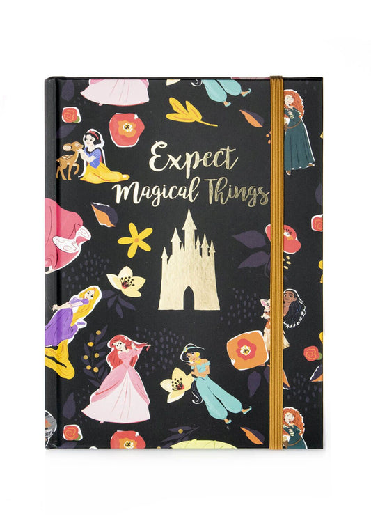 Disney Princess Expect Magical Things Hardcover lined Journal Animated Movie Notebook 210x141 mm - ScentiMelti Home Fragrance, Beauty & Gifts UK