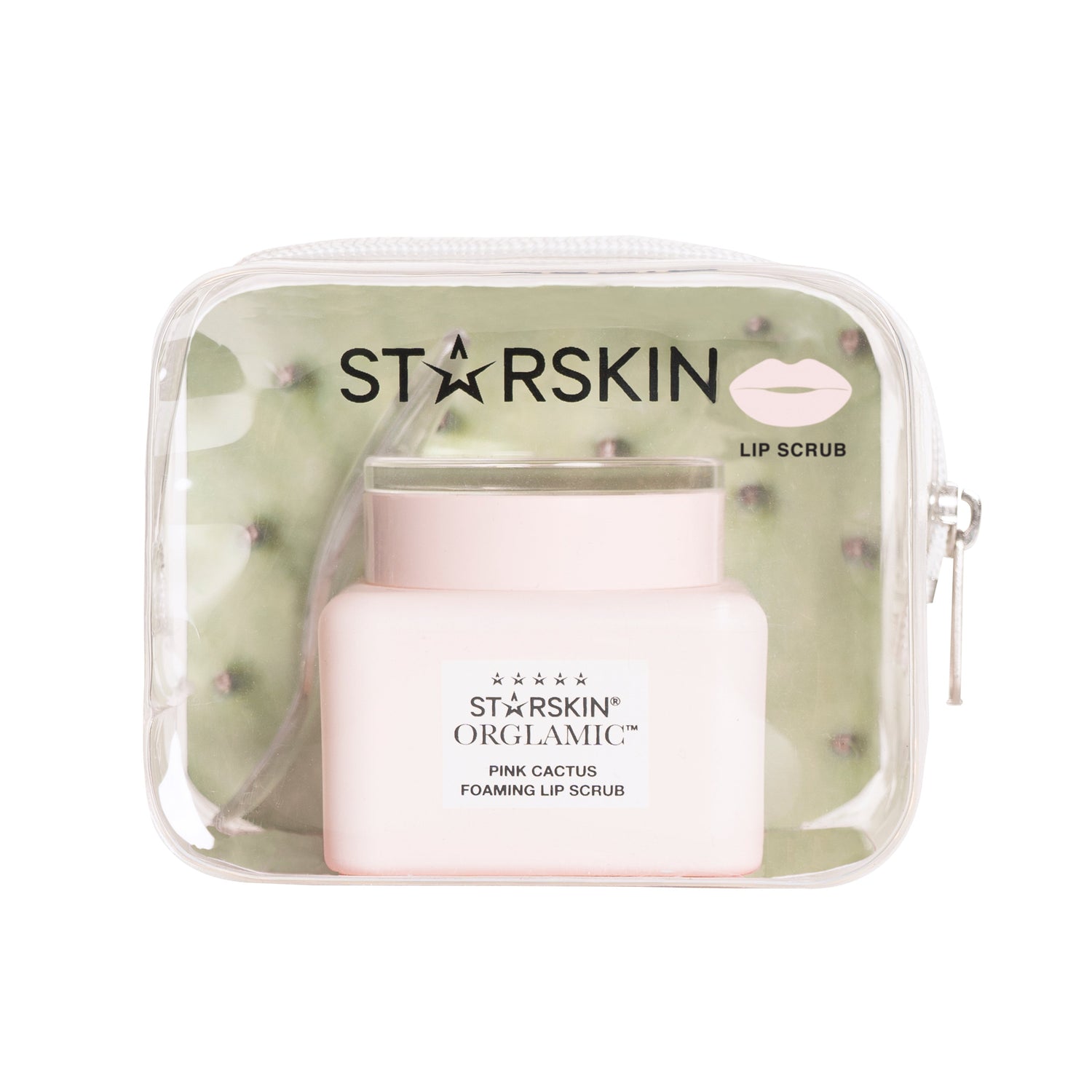 StarSkin ORGLAMIC™ PINK CACTUS FOAMING LIP SCRUB 15ml, Exfoliating Scrub - ScentiMelti Home Fragrance, Beauty & Gifts UK