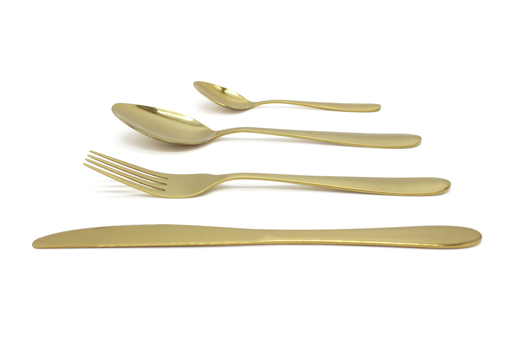 Cutlery Sets Stainless Steel Gold 16 24 32 piece Set Tableware Dinner Flatware Glim&Glam - ScentiMelti Home Fragrance, Beauty & Gifts UK