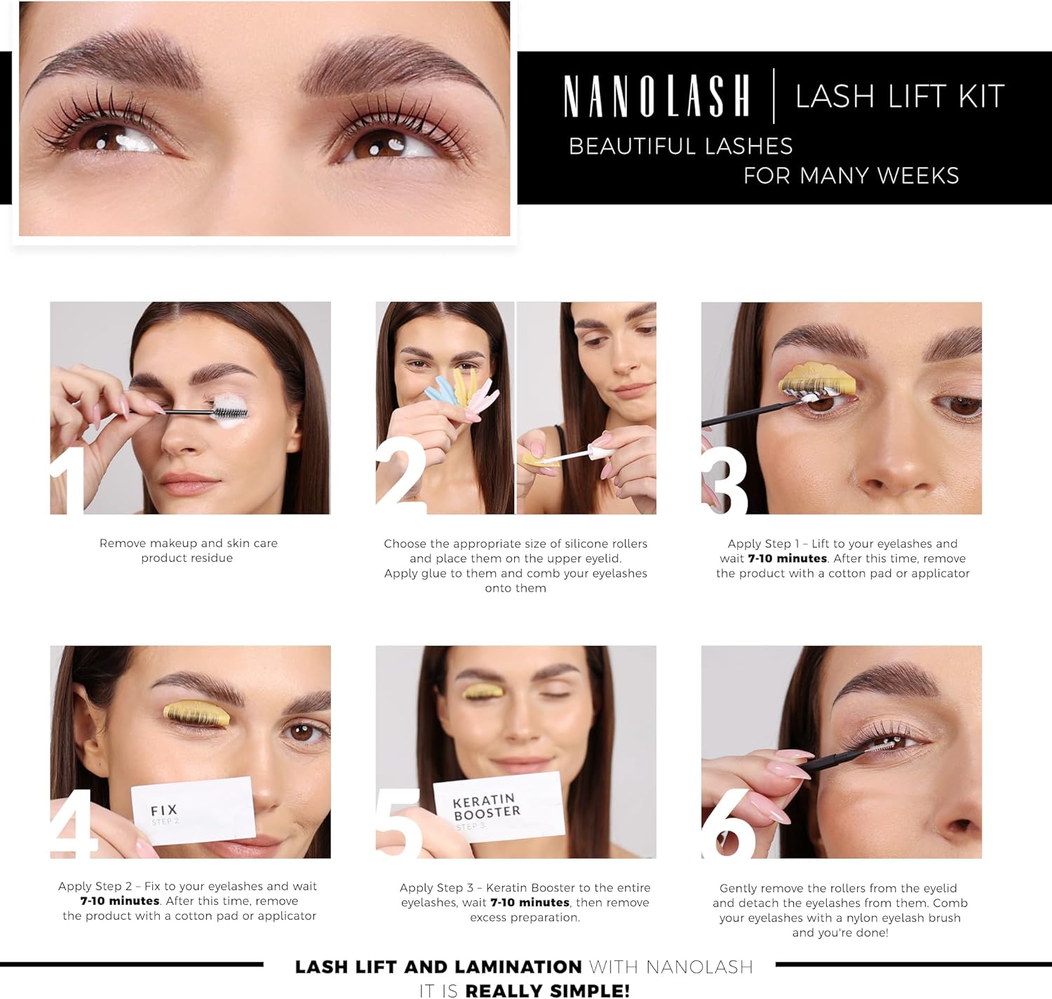 Nanolash Step 2 Fix 10 sachets - lash lift and lamination neutralizer Beauty Goddess ScentiMelti Wax Melts