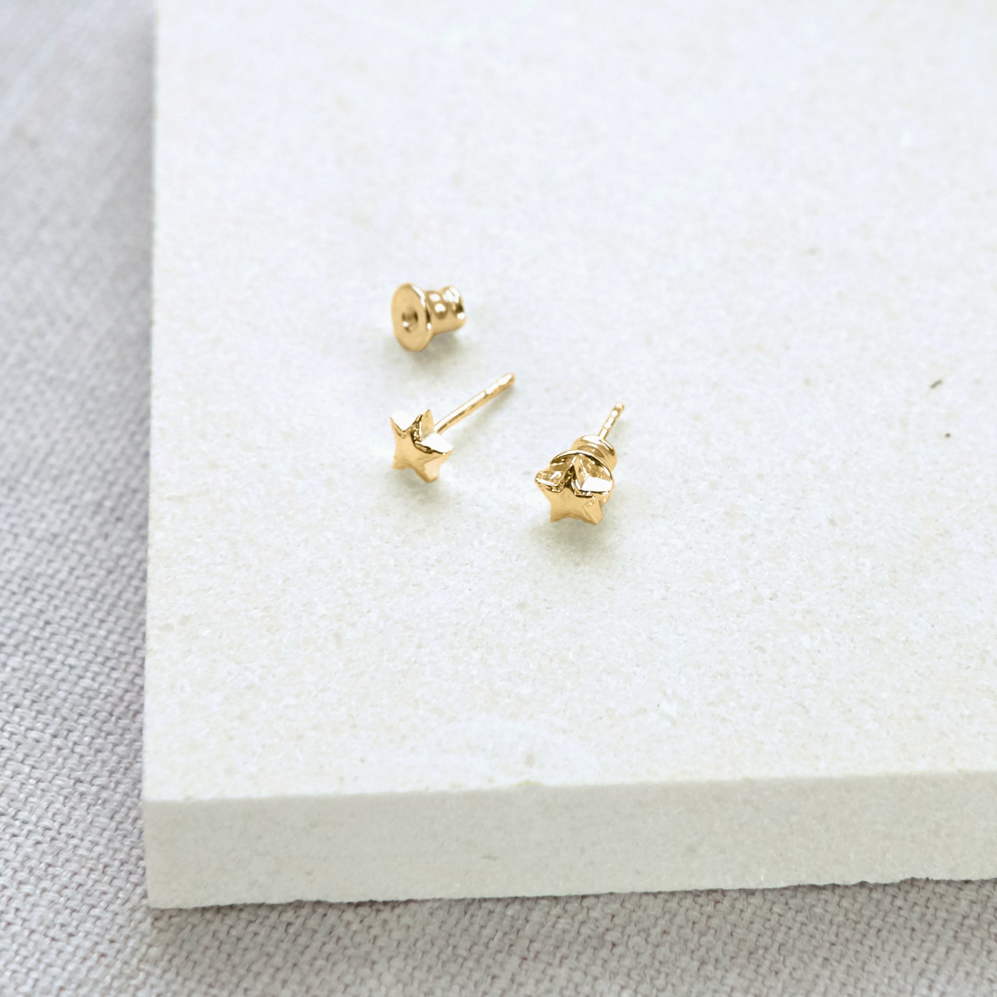 Star Stud Earrings - Gold Vermeil Lezzeri ScentiMelti Wax Melts