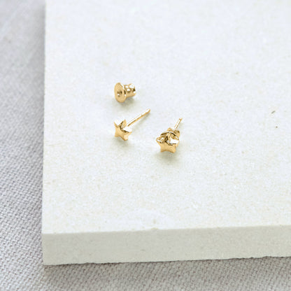 Star Stud Earrings - Gold Vermeil Lezzeri ScentiMelti Wax Melts