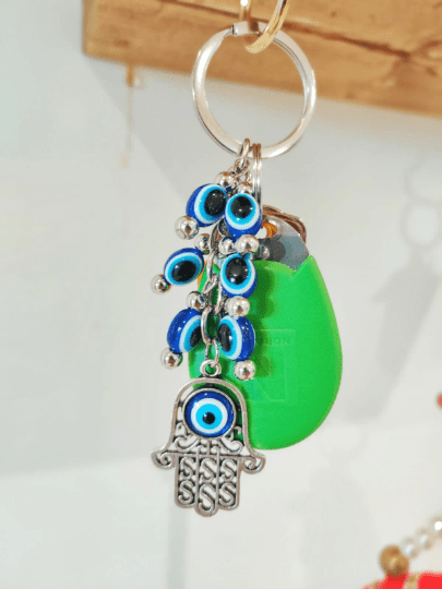 Hamsa Hand Turkish Protection Greek Evil Eye Nazar mal de ojo Keyring - ScentiMelti Home Fragrance, Beauty & Gifts UK