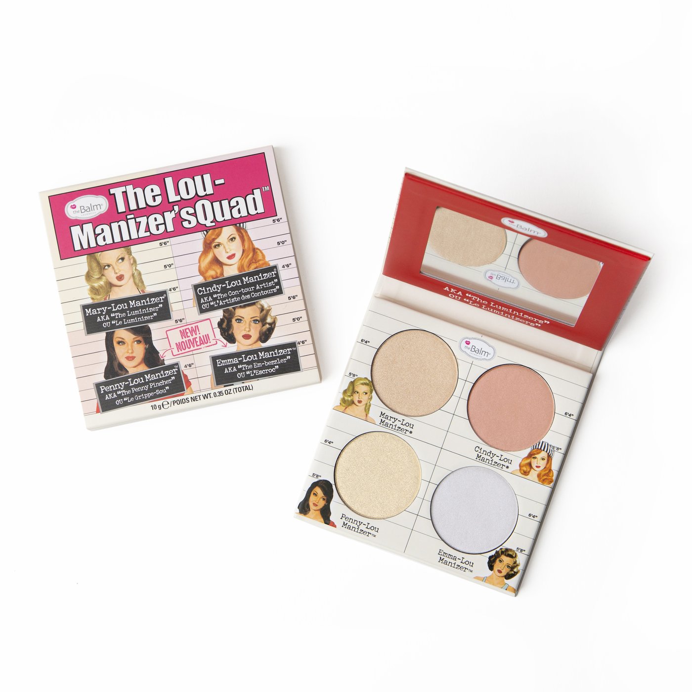 theBalm The Lou Manizers' Quad Highlighter Palette - ScentiMelti Home Fragrance, Beauty & Gifts UK