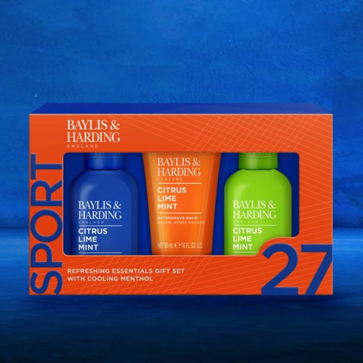 Baylis & Harding Citrus, Lime & Mint Men's Invigorating Shower Trio Gift Set - Vegan Friendly - ScentiMelti Home Fragrance, Beauty & Gifts UK