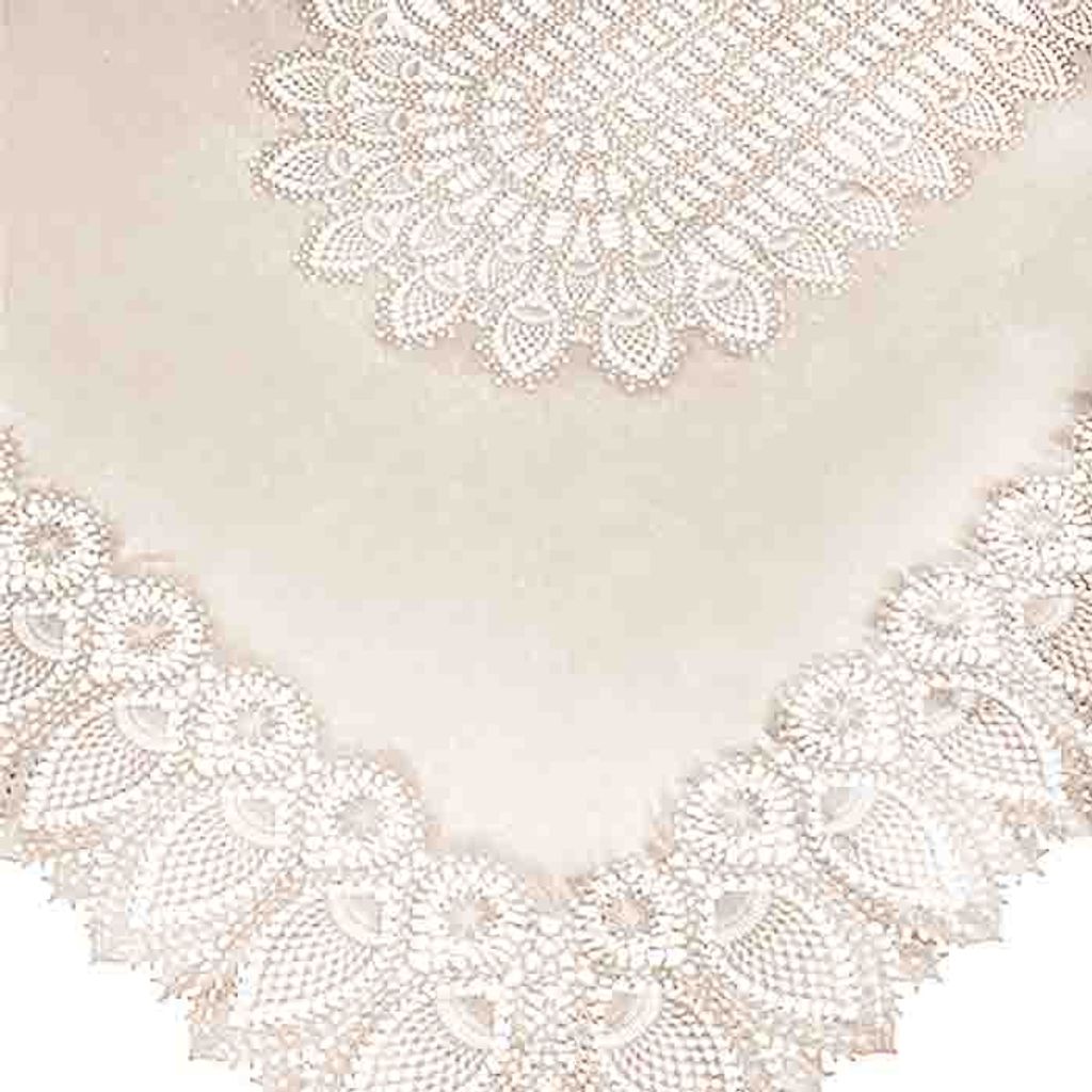 Tuscany Bistro Lace Vinyl Tablecloth / Cream - ScentiMelti Home Fragrance, Beauty & Gifts UK