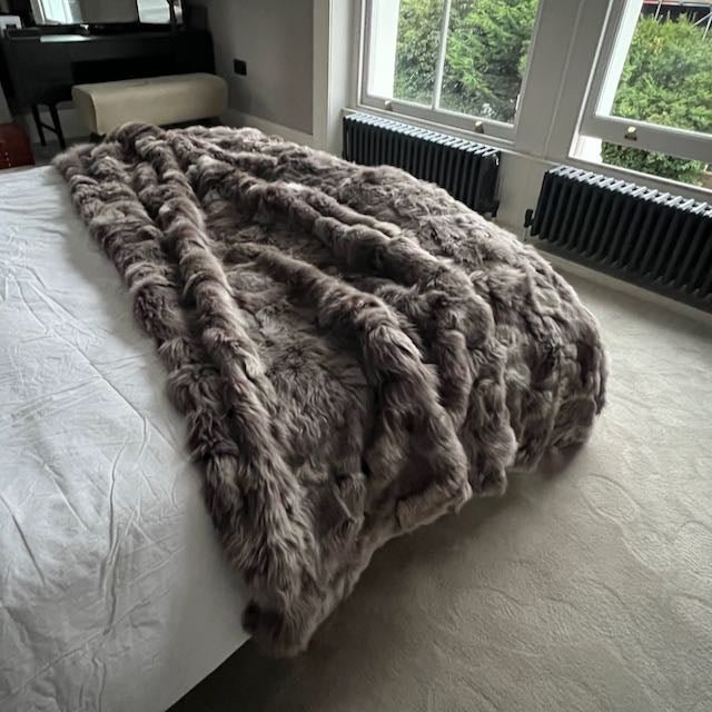 Tuscan Shearling Throw | Fur Blanket | Sheepskin Rug | Rich Mink Wildash London ScentiMelti Wax Melts