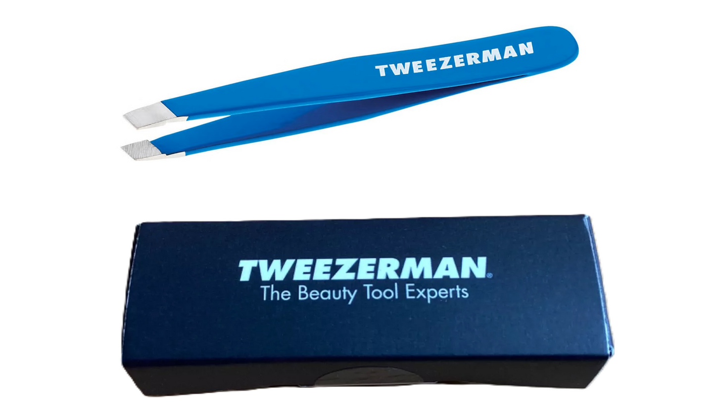 Tweezerman Mini Slant Tweezer - Blue Bahama Grace Beauty ScentiMelti Wax Melts