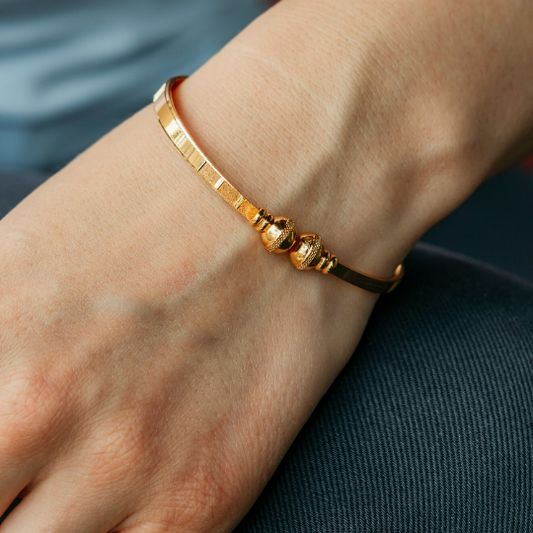 Brass Enamel Orange Flat Indian Lightweight Ethnic Stacking Wedding Cuff Bangle The Colourful Aura ScentiMelti Wax Melts