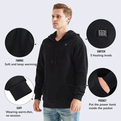 Unisex USB Heating Hoodies - ScentiMelti Home Fragrance, Beauty & Gifts UK