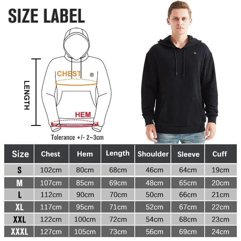 Unisex USB Heating Hoodies - ScentiMelti Home Fragrance, Beauty & Gifts UK