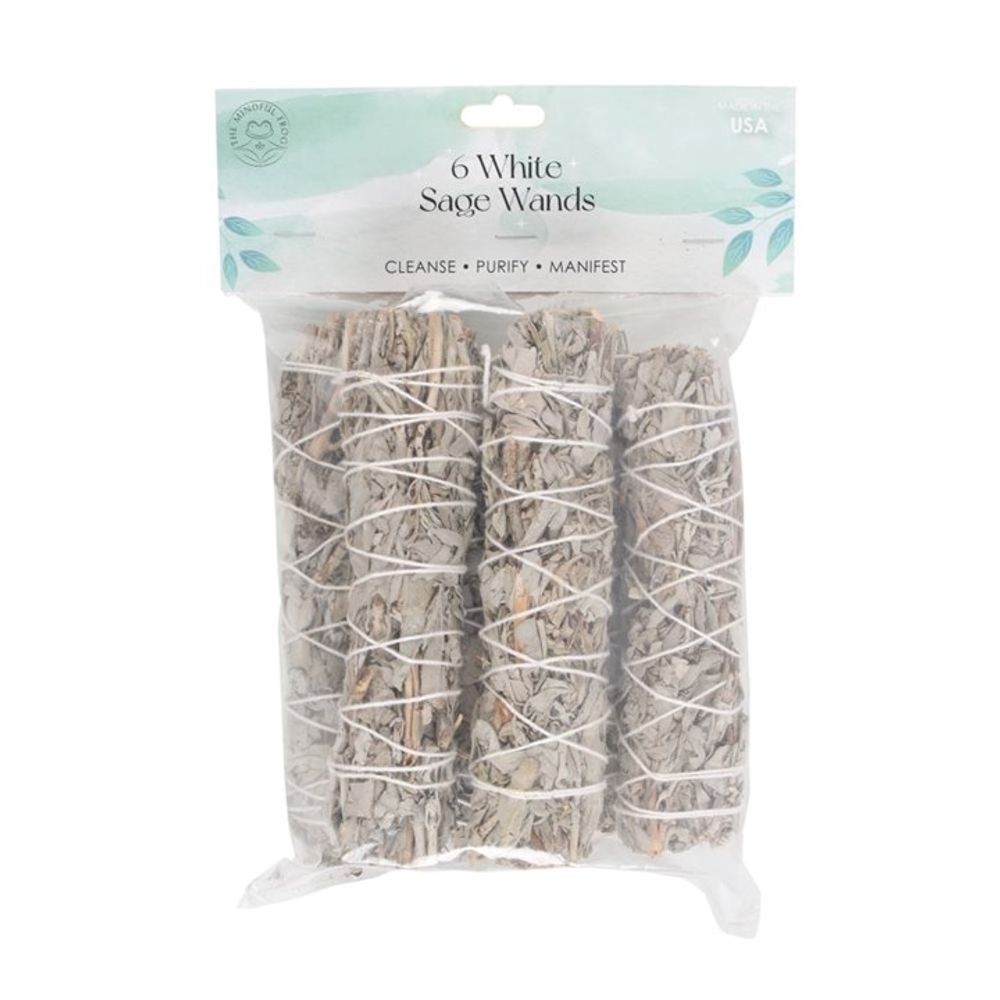 Pack of 6 15cm Medium White Sage Smudge Stick Wands - ScentiMelti  Pack of 6 15cm Medium White Sage Smudge Stick Wands