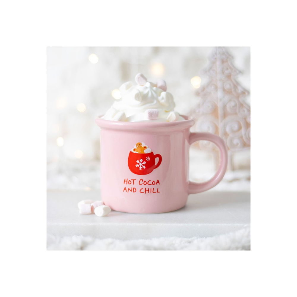 Pink Hot Cocoa and Chill Mug - ScentiMelti  Pink Hot Cocoa and Chill Mug